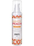 Hřejivý intimní masážní olej Exsens White Peach Organic, 50 ml