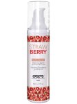 Hřejivý intimní masážní olej Exsens Strawberry, 50 ml
