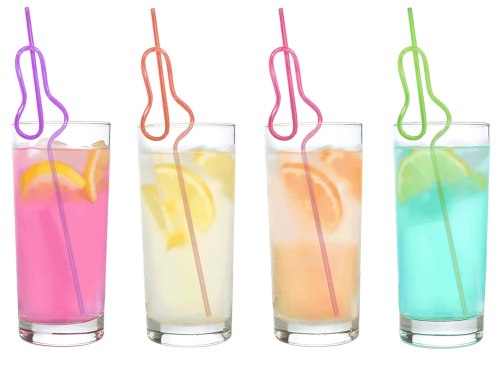 Sada brček ve tvaru penisu Glitterati, 8 ks