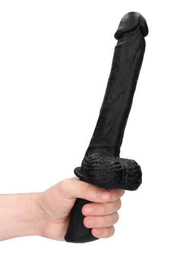 Realistický přirážecí vibrátor s varlaty Ouch!