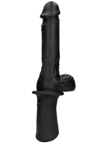 Realistický přirážecí vibrátor s varlaty Ouch!