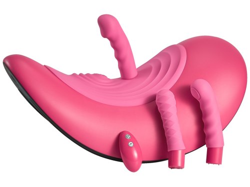 Vibrační sedátko se 3 nástavci Vibepad Ride-On