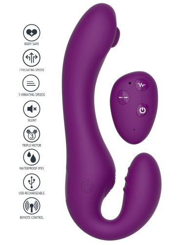 Pulzační a vibrační samodržící strapon