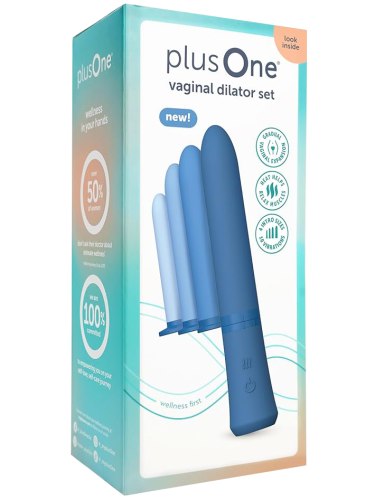 Sada hřejivých vibračních vaginálních dilatátorů plusOne, 4 ks