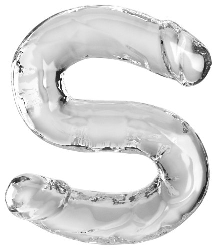 Oboustranné dildo King Cock Clear 18"
