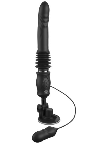 Přirážecí vibrátor s přísavkou + vibrační patrona Ultimate Silicone Thruster