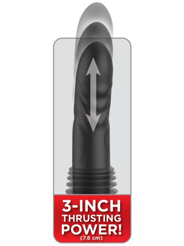 Přirážecí vibrátor s přísavkou + vibrační patrona Ultimate Silicone Thruster