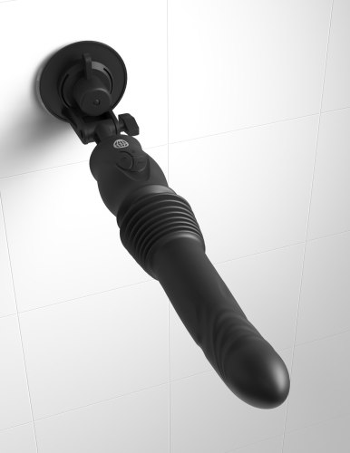 Přirážecí vibrátor s přísavkou + vibrační patrona Ultimate Silicone Thruster