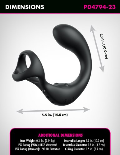 Stimulátor prostaty a hráze Ass-Gasm Taint-Alizer