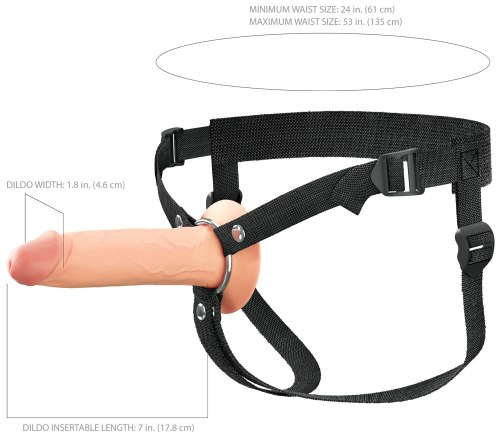 Dutý připínací penis Fantasy X-tensions Elite 7"