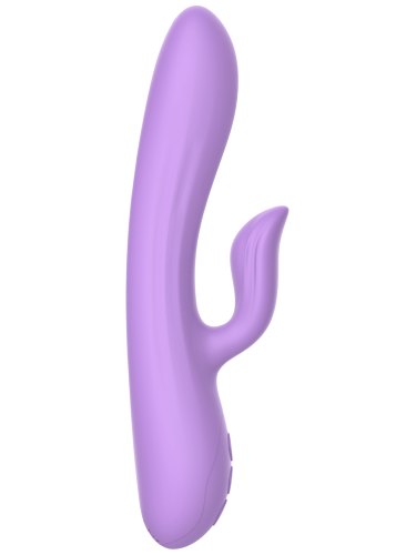 Vibrátor s králíčkem Essentials Purple Rain