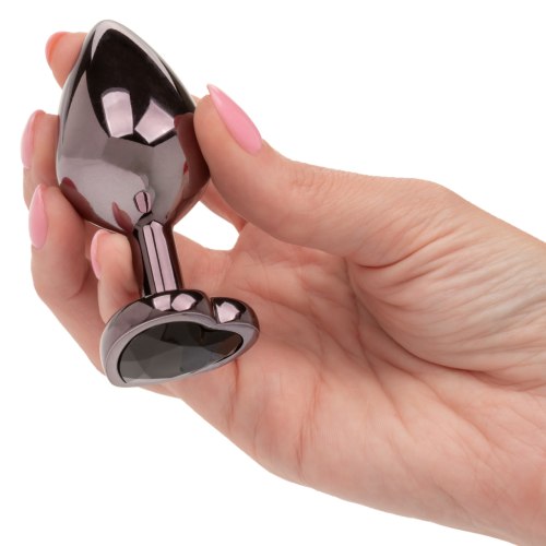 Kovový anální kolík se srdíčkem Jewel Large