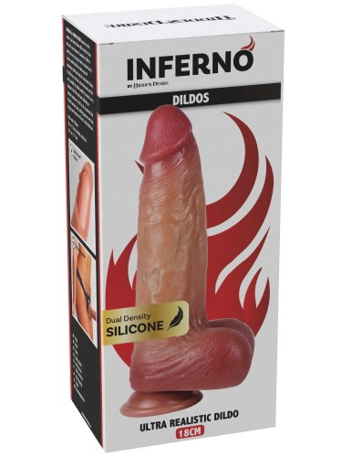 Dildo s přísavkou Inferno Ultra Realistic 18 cm