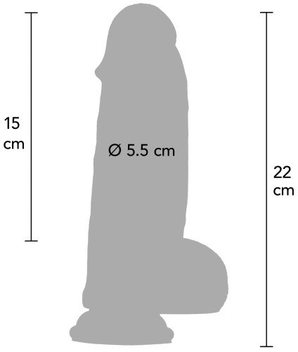 Dildo s přísavkou Inferno Ultra Realistic 20 cm