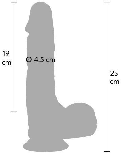 Dildo s přísavkou Inferno Ultra Realistic 23 cm