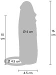 Zvětšovací návlek na penis Hydrated Skin 16 cm