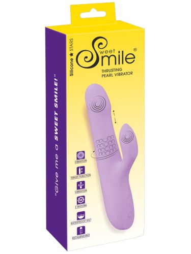Přirážecí a perličkový vibrátor s králíčkem Sweet Smile