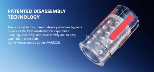 Rotační a přirážecí masturbátor WARRIOR