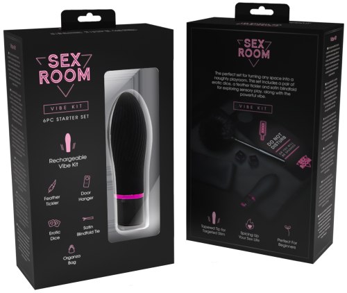 Sada erotických pomůcek Sex Room Vibe Kit, 6 ks