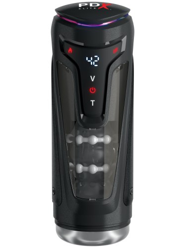 Přirážecí, vibrační a hřejivý masturbátor Moto-Bator Pro