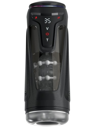 Přirážecí, vibrační a hřejivý masturbátor Moto-Bator Pro