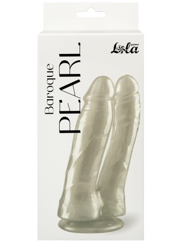 Dvojité realistické dildo s přísavkou Baroque Pearl