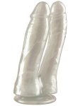 Dvojité realistické dildo s přísavkou Baroque Pearl