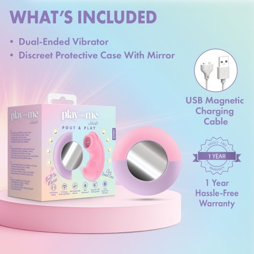 Oboustranný stimulátor klitorisu POUT & PLAY