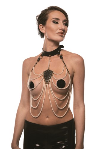 Obojek s perlovými řetízky Guilty Pleasure