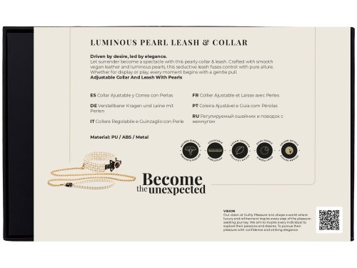 Perlový obojek s vodítkem Guilty Pleasure