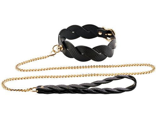 Pletený obojek s vodítkem Guilty Pleasure