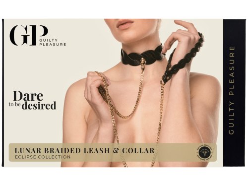 Pletený obojek s vodítkem Guilty Pleasure