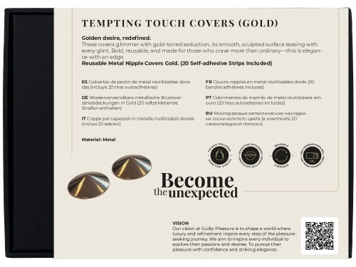 Zlaté samolepky na bradavky Guilty Pleasure