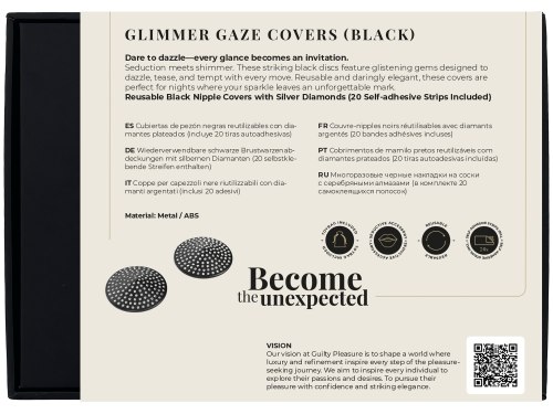 Samolepky na bradavky s kamínky Guilty Pleasure