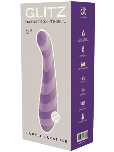 Vibrátor na bod G Glitz Purple Pleasure