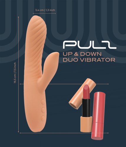 Přirážecí vibrátor s králíčkem Pulz Gladys