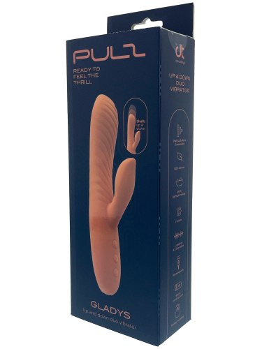 Přirážecí vibrátor s králíčkem Pulz Gladys
