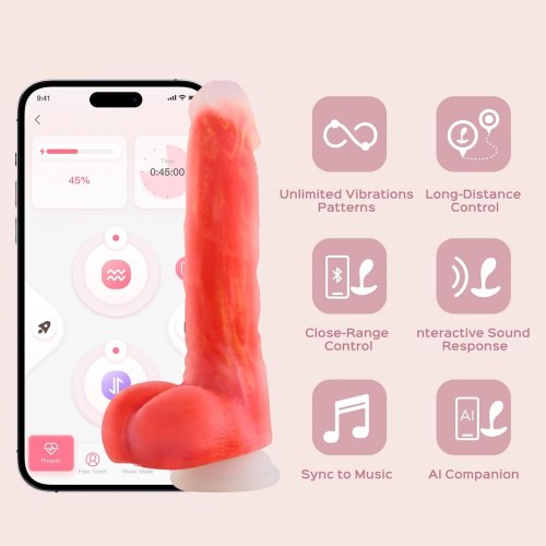 Realistický přirážecí vibrátor NOCTURA