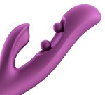 Vibrátor s králíčkem a masážními kuličkami GEM