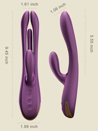 Vibrátor s králíčkem a jazýčkem TERRI