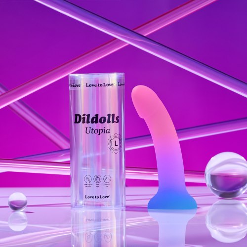 Silikonové dildo s přísavkou Dildolls Utopia L