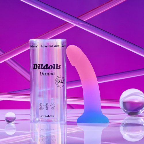 Silikonové dildo s přísavkou Dildolls Utopia XL