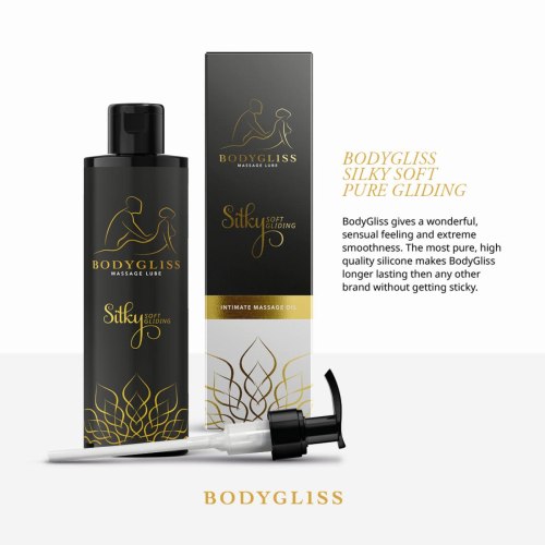 Masážní a lubrikační gel Silky Soft Gliding, 150 ml