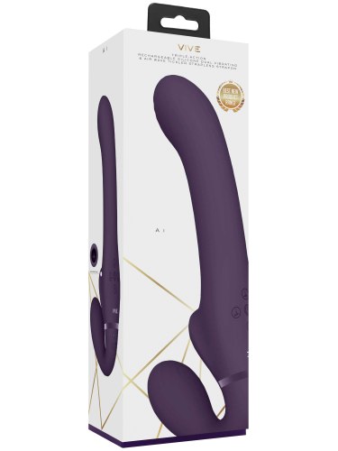 Samodržící vibrační strapon s pulzací Ai