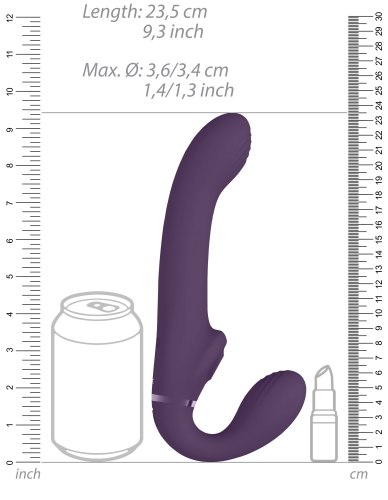 Samodržící vibrační strapon s pulzací Ai