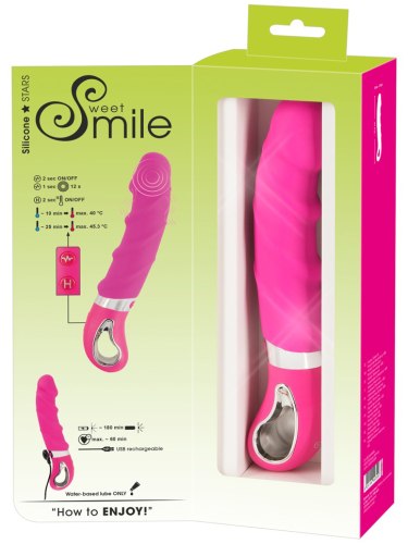 Hřejivý vibrátor Sweet Smile