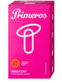 Ztenčené kondomy s vůní růží Primeros INNOCENT, 12 ks – Ztenčené kondomy