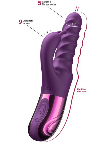 Přirážecí a rotační vibrátor s králíčkem She.E.O