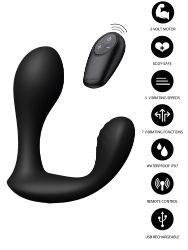 Vibrátor na prostatu a hráz Bullseye