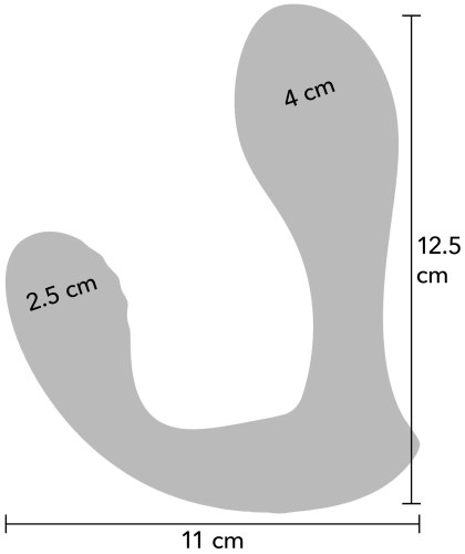 Vibrátor na prostatu a hráz Bullseye